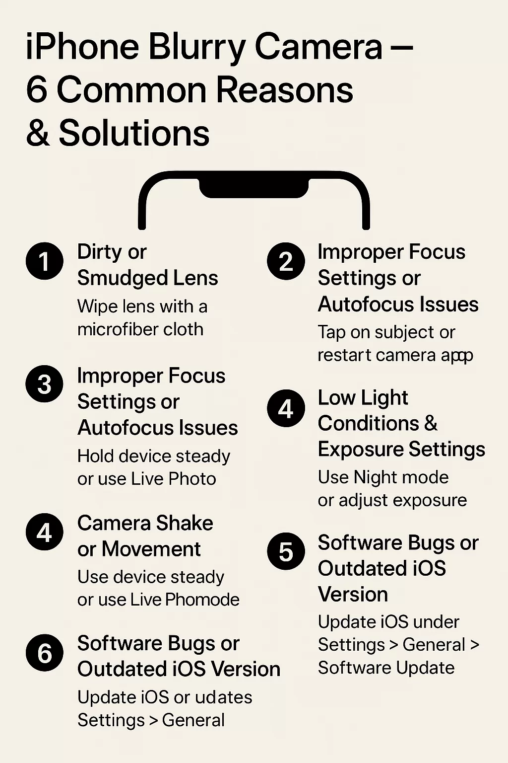 iPhone Blurry Camera – 6 Common Reasons & Solutions